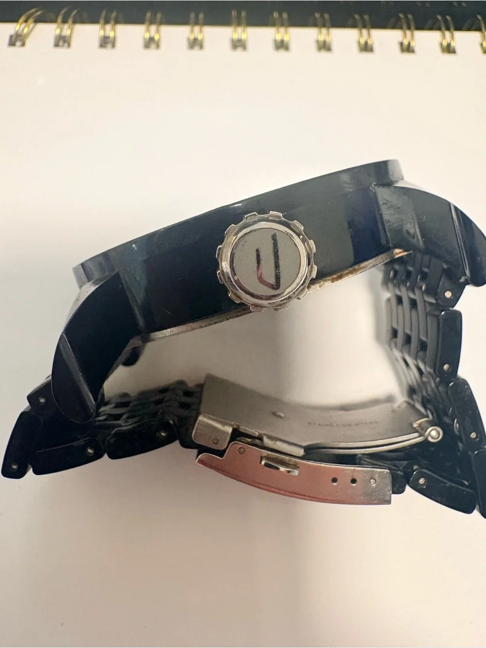 Diesel Black Watch with Red Accents